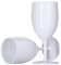 Product Pro 12 x White Plastic Wine Glasses 300ml Capacity - Reusable, Dishwasher Safe
