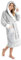CityComfort Vestaglia Donna Invernale in Morbido Pile (Grigio bicolore, M)
