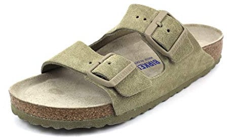 Birkenstock Arizona SFB, Sandali Donna, Faded Kaki, 39 EU Stretta