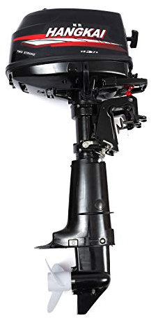 Fetcoi Außenbordmotor Bootsmotor Benzinmotor Engine Außenborder Motor 6 PS 2-Takt Bootsport Wasserkühlung CDI