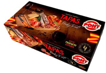 Präsentbox – Tapas Set mit Messer & Holzbrett – Spanische Delikatessen – Geschenk Idee