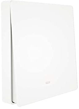Interruttore Da Parete Senza Fili, Interruttore Wireless RF 433, Attacco Dove Si Vuole, Compatibile Con Alexa, Switch Wireless per Luci e Apparecchi Elettrici (1 Tasto)