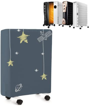 DHUE Ölradiator Staubschutzhülle, Heizkörper Staubdicht Deckel, Heizgerät Protector Abdeckung, Heizlüfter Elektroheizer Staubschutzhaube, Elastische Universal Raumheizer Schutzhülle, Small size
