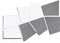 SILENT4® Paneles acústicos Pared Conjunto, DIVID, montaje adhesivo, 8 elementos de fieltro acústico Blanco Gris mejor sonido a través de paneles insonorizantes para la oficina y el juego