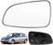 Spiegelglas Ersatz für Opel Astra H 2004-2009, Außenspiegel Glas Asphärisch, Außenspiegel Verstellbar Geeignet, Umkehrlinse Rückfahrglas Spiegel (Astra H-Links)