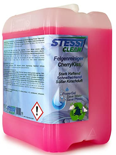 StessiClean PowerGel Felgenreiniger 5 Liter - Anwendungsfertiger Felgenreiniger für optimale Resultate und strahlende Felgen