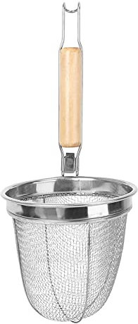 Dovhmoh Noodle Strainer Stainless Steel Noodle Basket Multifunction Serving Basket Kitchen Strainer Drainer Kitchen Utensil