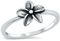 Joyara Sterling Silber 925 Plumeria Ring