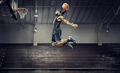 LeBron James Poster Basketball Foto Wandkunst Bild Poster A4