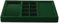 Oirlv Bandeja organizadora vintage de terciopelo verde 4+1 multifunción para joyas, organizador de joyas, bandeja organizadora