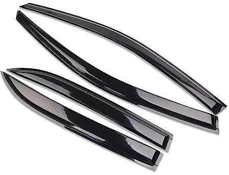 OKAYOK 4Pcs Auto Windabweiser für Au-di Q5 8R 2010-2017, Autofenster Regenschutz-Lüftungsabweiser, Autoseitentür Regenabweiser, Einfache Montage de Autofenstervisiere