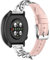 ZUREGO Metall Kette mit Leder für Polar Ignite 3/Ignite 2/Ignite/Unite Armband, Damen Edelstahl Armband Gliederarmband Ersatzarmband Kompatibel mit Polar Ignite 3/Ignite 2/Ignite/Unite Armband (C)