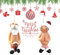 5CM Christmas Decorations, 2 PCS 3D Naughty Santa Ornament Christmas Tree Hanging Ornaments Naked Santa Funny Xmas Party Decor Secret Santa Gift