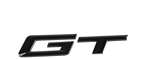 SCHAAN 3D ABS Schwarz Chrom Auto Buchstaben Hinten Stamm Abzeichen GT Emblem Logo Schriftzug Aufkleber Fit for BMW 3 5 6 Fit for GT F34 F07 G32 Zubehör Autoaufkleber (Color : Black 2014-2022)