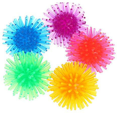 Saiyana Kauspielzeug, buntes Kauspielzeug, flexibler TPR-Ball für Spielzeug, Kätzchen, Kauspielzeug, lustiger Blumenball, Mops-Bett, 5 Stück