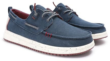 WALK IN PITAS | Byron | Mocasines de Hombre | Náuticos Casual | Zapatillas de Verano | Zapatos de Hombre Casuales y Cómodos | Zapatos de PITAS | Marino 40