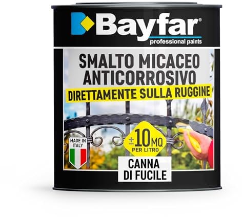 Bayfar, Gruppo Sammarro Smalto ferromicaceo antiruggine Canna di Fucile da 2,5 Litri