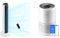 Levoit Luftreiniger & Turmventilator Set – Starker Luftstrom & 99,97 % Filterung – 20dB leise, HEPA Filter, Auto-Modus, Fernbedienung, 12h Timer, ideal für Allergiker & Schlafzimmer