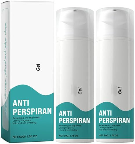 Antitranspirant - Gegen Starkes Schwitzen Im Gesicht Und Am Kopf, Antitranspirant Gesicht Gegen Starkes Schwitzen, Lang Anhaltender Frischer Duft, Antitranspirant Gel für Männer und Frauen (2PC)