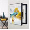 AFGZQ Sicherungskasten Abdeckung Schrank Poster Dekoratives Wandbild Zähler-Abdeckung Versteckter Stromkasten Dekor, for Home Room Wanddekoration(Black,50x70cm)