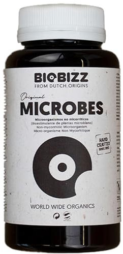 Biobizz Microbes 150g hochkonzentrierte Mischung aus Mikroorganismen, Enzymen & Trichoderma-Pilzen - Fördert Keimung, Wurzelwachstum & Nährstoffaufnahme