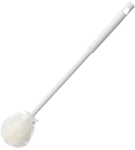 2 Pcs Goupillon, Brosse de Nettoyage à Long Manche, Goupillon Bouteille, Brosses à Bouteille, Goupillon Silicone, Traitée avec Protection Antibactériennes, Nettoyer Tout Type de Vaisselle