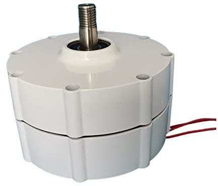 Generatore di turbina eolica, Generatore a magneti permanenti Gearless trifase 600W 12V 24V 48V a bassa velocità Uso alternatori AC for turbine eoliche ad acqua per marina, camper, casa(With Base,48V_
