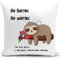 HUASHUZI Kissenbezug 40x40 cm Kissen Faultier Vatertagsgeschenk für Papa Geschenk Geburtstag für väter deko für sofakissen kissenbezüge dekokissen couchkissen kissenhülle Sofa Schlafzimmer Wohnzimmer