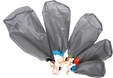 BELLIFFY 1satz Wiederverwendbarer Polyester-mesh Aufbewahrungssack Für Camping Faltbare Reisetasche Netzbeutel Für Outdoor-ausrüstung Und Schlafsackkompression