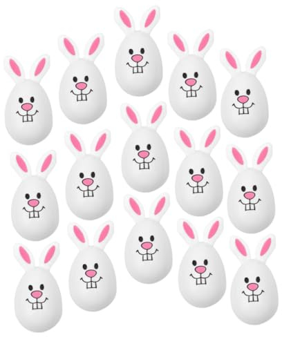 TOYANDONA 24stücke Ostereier Hasenform Befüllbare Plastik-eier Für Kreative Osterdeko Zum Gestalten Und Füllen Mit Süßigkeiten Und Kleinen Überraschungen