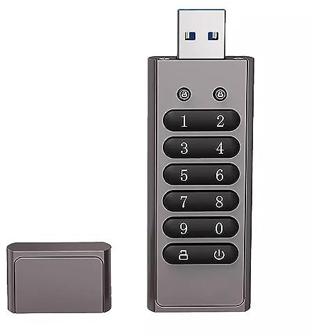 QYLTTDM Boîte de Disque Dur Portable Portable, Disque Dur USB 3.0 crypté 256 Bits, Disque Dur de Stockage Haute Vitesse pour Tablette, téléphone Intelligent, Ordinateur Portable