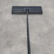 Rastrello per livellamento del prato, da giardino, strumento per livellare il prato, con manico in acciaio inox, per giardino, campo da golf (213x75x25 CM)