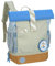LÄSSIG Kindergartenrucksack Kinderrucksack Rolltop mit Brustgurt wasserabweisend, 11 Liter/Mini Rolltop Backpack Sunny Explorer green/blue