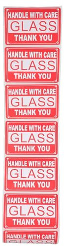 Gogogmee Aufkleber Vorsicht Zerbrechlich Selbstklebend Für Versand Verpackung Umzug Warnetiketten Zerbrechlichkeitsaufkleber Geeignet Für Kartons Paletten Glas Papier Plastiktüten