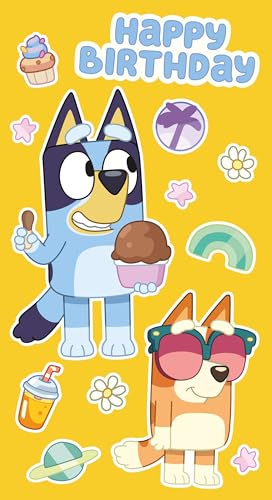 Danilo Promotions Ltd Bluey Birthday Card with Stickers