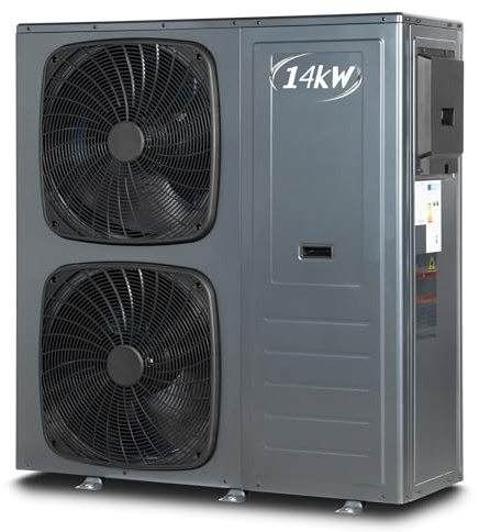 Smad Single-Phase Heat Pump 14kW-Heating, Cooling and Hot Water, Air to Water Heat Pump with Wi-Fi for APP Control, Integrated Silent Design, 51dB, R290 Refrigerant, COP 5.11
