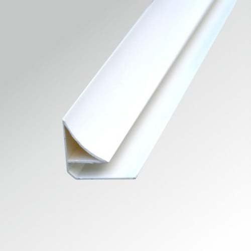 White Scotia Shower Wall Panel Trim, 5mm PVC, Easy to Install