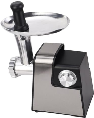 AUNMAS Tritacarne Elettrico, Grattugia per Verdure Ripiena di Salsicce Staccabile Multifunzione 10 in 1 2800 W con Due Impostazioni di Velocità e Inversione per Uso Domestico e (Spina europea 220V)