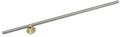 Kaeltsyn Alluminio T8 Vite Dado Rame Dado Tondo Asta T8 Vite Trapezoidale Parte della Stampante 300mm / 350mm / 400m / 500m / 600mm Trapezoidale