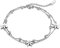 JewelryWe Schmuck Damen Armband Fußkettchen Edelstahl Blume Kugel Charmsarmband Armkette Fußkette verstellbar Silber