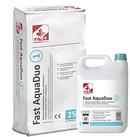 35kg FAST AquaDUO elastische zweikomponentige Isolierung Abdichtung Dichtschlämme Balkon Terrasse