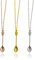 AUEAR, 3 Pack Mini Crown Spoon Necklace Snuff Spice Teaspoon Pendant for Women Gifts Gold Silver Rose Gold