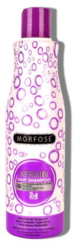 Morfose 2in1 Keratin Hair Shampoo 500ml – Keratinshampoo für stark geschädigtes Haar – Regenerierend, feuchtigkeitsspendend & seidig weich