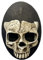 Tauzveok Totenkopf Wandkerzenhalter Ästhetische 15cm Totenkopf Kerzenhalter Wand Gothic Halloween Kreativer Kerzenständer Wohnzimmer Wanddekorations Ornamente,Half Skeleton,1Pcs
