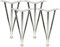 4 Pièces Heavy Duty Épingle à Cheveux Legs Réglable en Hauteur Pieds,Métal Remplaçable Jambes,Acier Inoxydable Jambe,pour D'armoire Salle Bain Table Chaise Meuble(Size:30cm/11.8in)