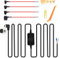 Dash Cam Hardwire Kit Dash Cam Mirror Hard Wire Power Cord 12V-24V to 5V Mini USB Hard Wire Kit Compatible with WOLFBOX G840S,Garmin, AZDOME,CHORTAU,Jansite,ThiEYE,PORMIDO,Zhiroad,Pyle,Ssontong