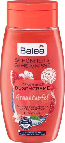 Balea Schönheitsgeheimnisse Duschgel Granatapfel Duschcreme, 250 ml
