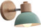 WOTTES Applique Murale Industrielle Vintage Lampe Murale Interieur Sconce Rétro Luminaire Applique Abat-jour E27 Ø15CM pour Salle à Manger Escalier Chambre Cuisine Café(1pcs vert)
