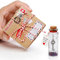 VELENTI Romantic Message in a Bottle - Gift for Him, Her - Miniature Glass Message Bottle with Cork and Wish Card - Charming Wedding, - Valentine's Day Gifts (with cute craft paper box)