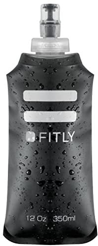 FITLY Gourde Souple Pour Sac D'hydratation De Course - Idéal pour Le Running, Vélo, Randonnée - Bouteille D'eau Pliable pour Utilisation en Extérieur - Flasque souple pour l'hydratation